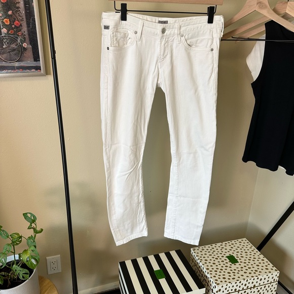 Citizens of Humanity White Racer Skinny Jeans Size 26 - Picture 2 of 13